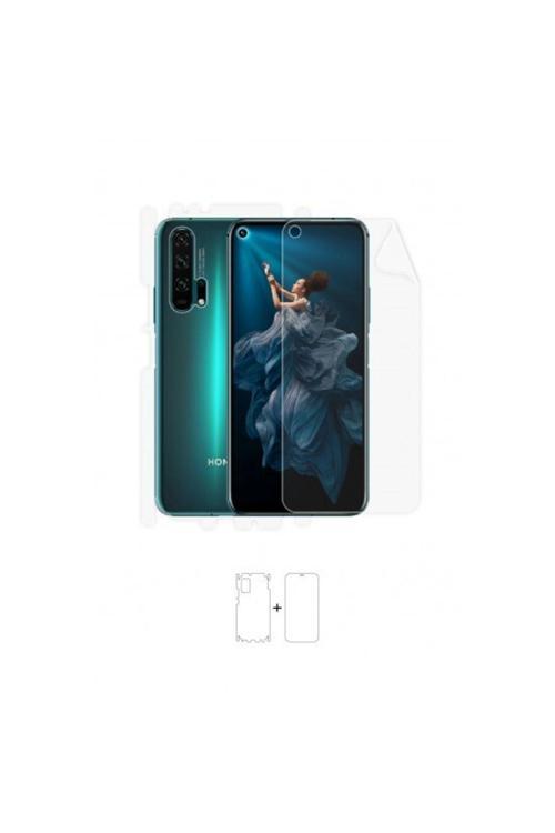 Honor 20 Pro 360 ° Full Body Ekran Koruyucu Kaplama Ön Arka Yan Darbe Emici Poliüretan Film