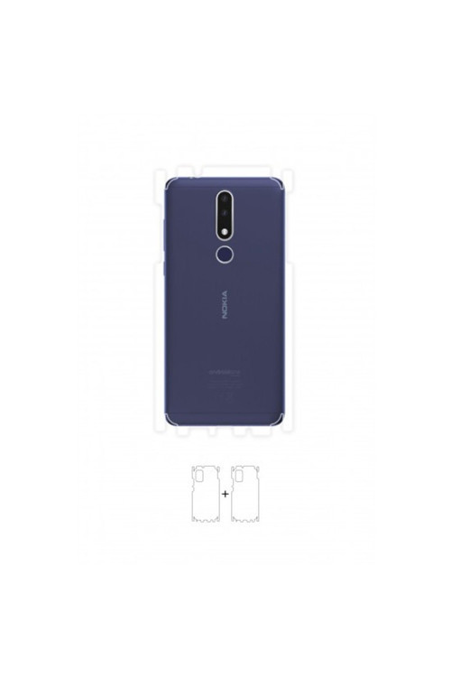 Nokia 3.1 Plus Arka Yan Koruyucu Darbe Emici Poliüretan Film Amerika Üretimi