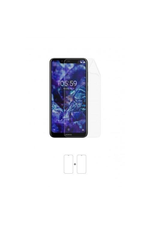 Nokia 5.1 Plus Ekran Koruyucu Kaplama Darbe Emici Poliüretan Film Amerika Üretimi