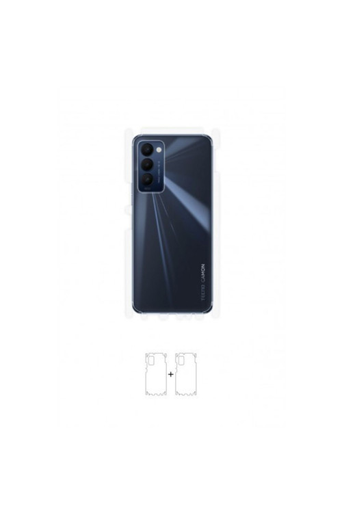 Tecno Camon 18 Arka Yan Koruyucu Darbe Emici Poliüretan Film Amerika Üretimi
