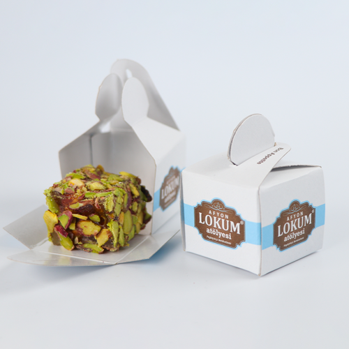 Ballı Antep Fıstıklı Lokum (File Antep Fıstığı Kaplı) 250g (10 Adet Tekli Kutu İçerisinde)