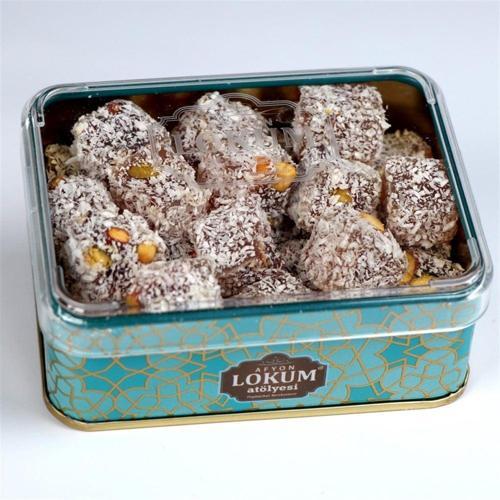 Hindistan Cevizli Çifte Kavrulmuş Antep Fıstıklı Lokum 150g