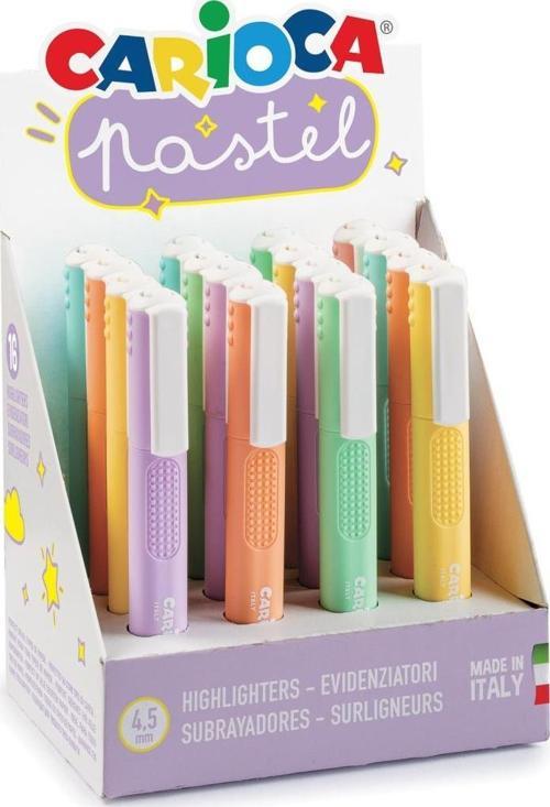 Carioca Pastel Fosforlu İşaretleme Kalemi 16 Lı Stand 43035