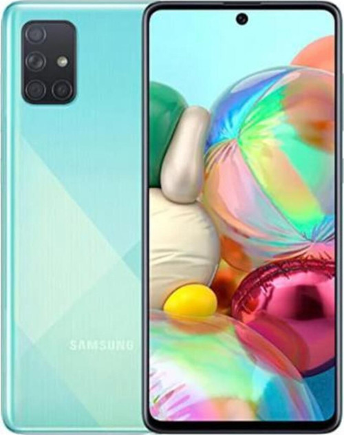 Yenilenmiş Galaxy A71 128 GB Mavi Cep Telefonu (12 Ay Garantili) - A Kalite