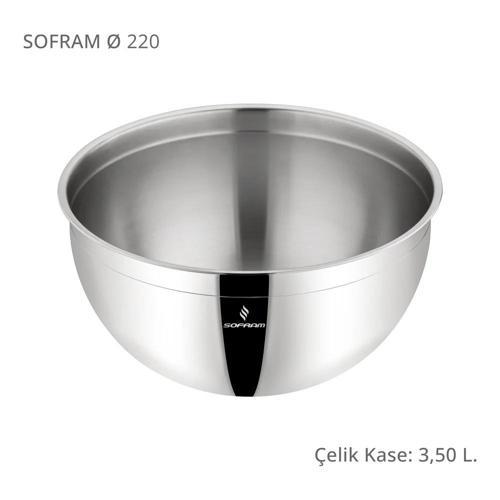22 Cm Çelik Kase 3,50 Litre