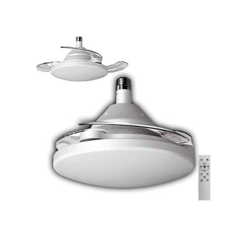 Dolunay Fan Gizli Açılır Hayalet Pervaneli 72w Ledli E-27 Duy a Takılabilen 3 Kanatlı Kumandalı