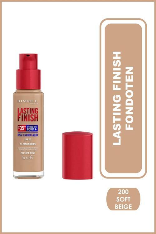 Rımmel London Fondöten - Lasting Finish Foundation 200 Soft Beige 30 Ml 3607345379050