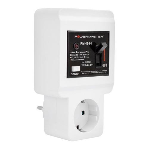 220Volt 16Amper Tekli Akım Korumalı Sigortalı Priz PM-4914