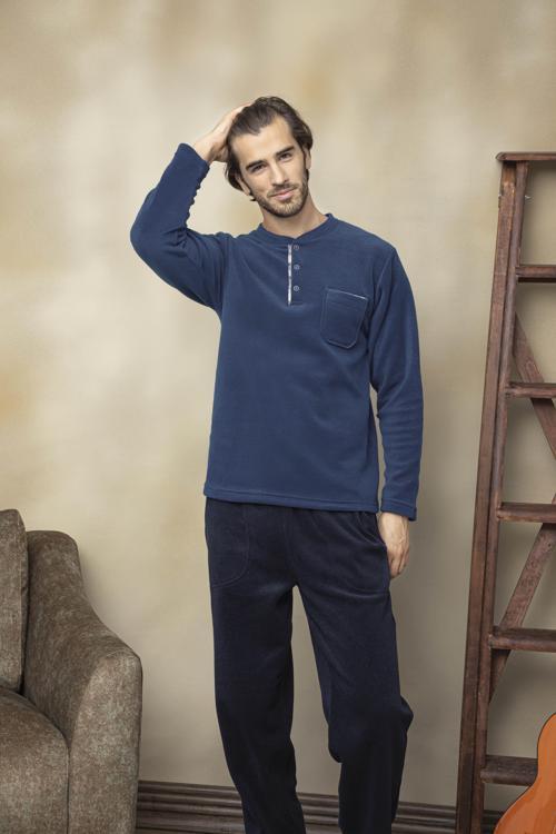 7301 Polar Midi Yaka Pijama Takım