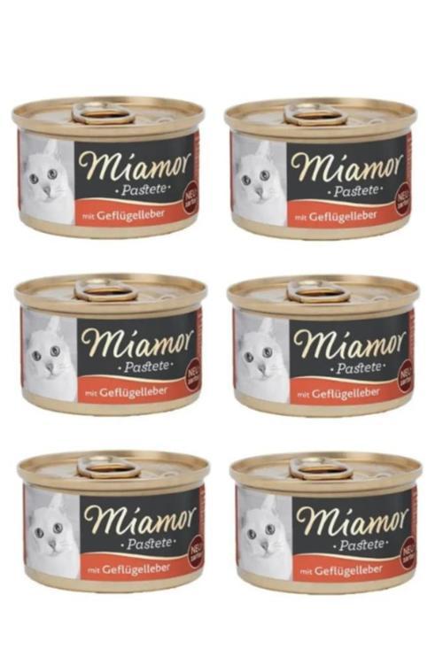 6 Adet Miamor Pastete Ciğerli Kedi Konserve 85 gr Skt:09/2026