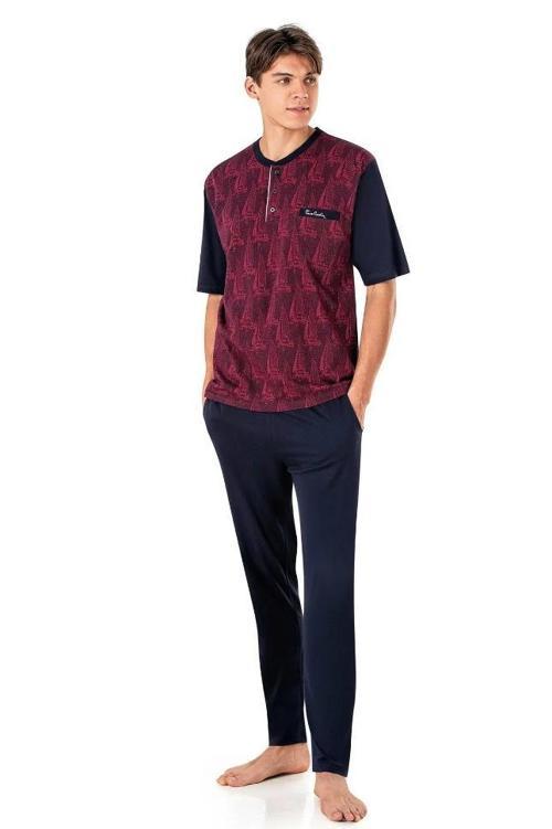 6022 Jakarlı 3’lü Kısakol Pijama Takım