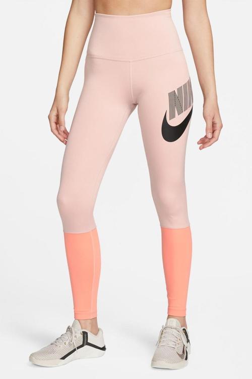 One High Waisted Training Leggings Yüksek Belli Toparlayıcı 2Cepli Tayt Pembe