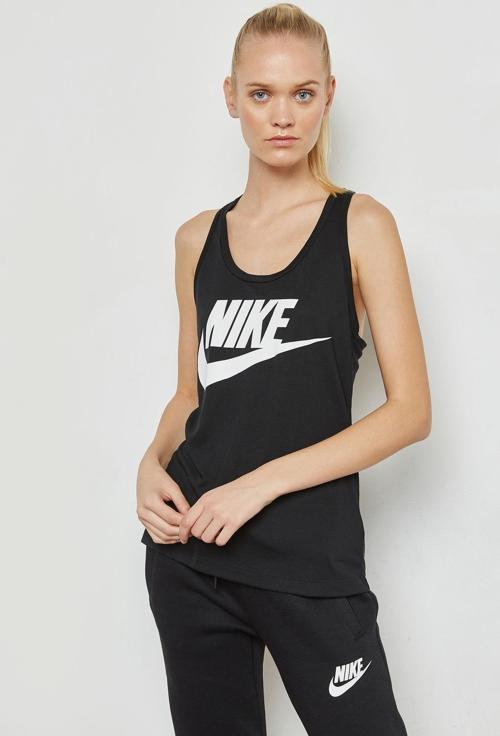 Sportwear Essential Tank Top Siyah Kadın Atlet