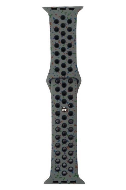 Watch 7 41mm KRD-02 Yeni Seri Suya Dayanıklı Delikli Renkli Silikon Kordon