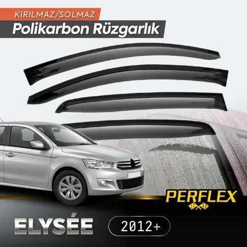 Büro Ev Ofis Arabası için 4PARÇA 2012+ Citroen C-Elysee Oto Düz Cam Rüzgarlığı Seti