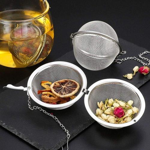Büro Ev Ofis Çay Keyfi için Paslanmaz Çelik Çay Demlik Kilitleme Küre Çay Topu