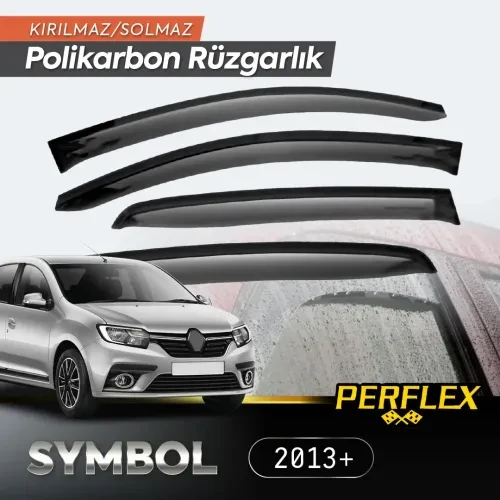 Büro Ev Ofis Arabası için 4PARÇA 2013+ Renault Symbol Oto Düz Cam Rüzgarlığı Seti