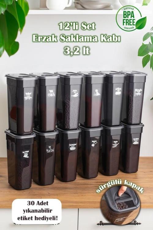 2046 Bakliyat Saklama Kabı 3.2 L 12'li