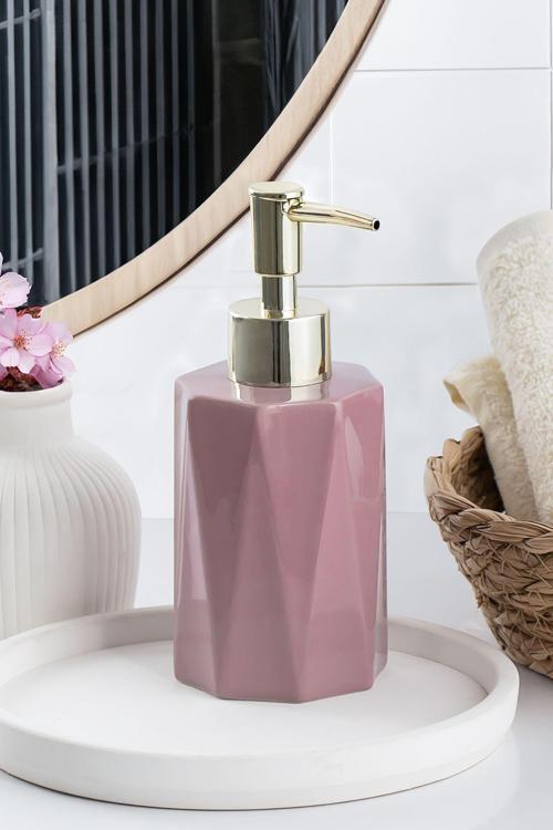3205 Seramik Sıvı Sabunluk Lavabo Sabunluğu 250 Cc Pudra