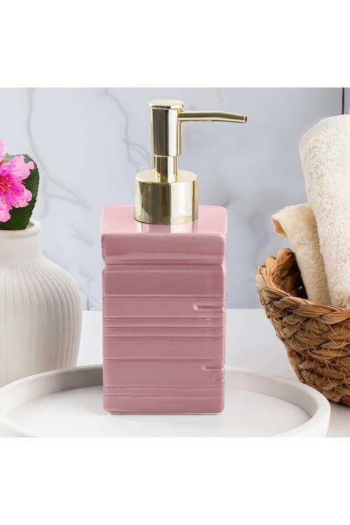 3206 Seramik Sıvı Sabunluk Lavabo Sabunluğu 275 Cc Pudra