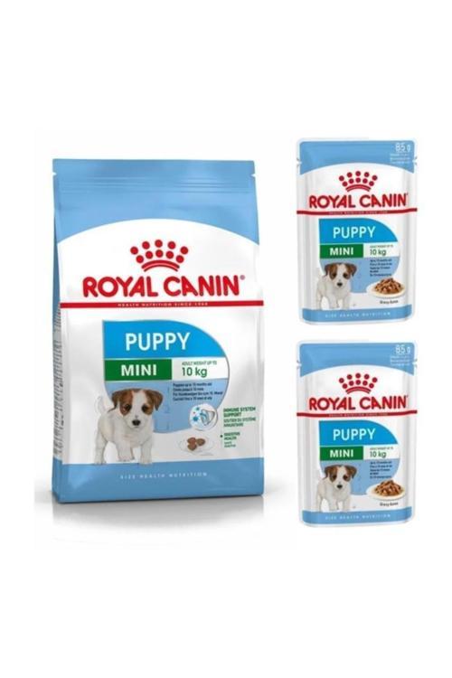 Mini Puppy Yavru Köpek Maması 2 kg + Mini Puppy Yaş Maması 2 Adet (Original)