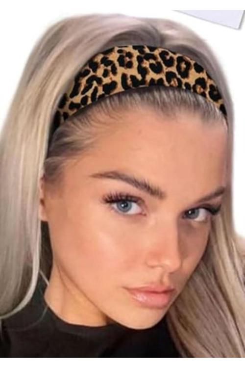 Leopar Desenli Saç Bandı