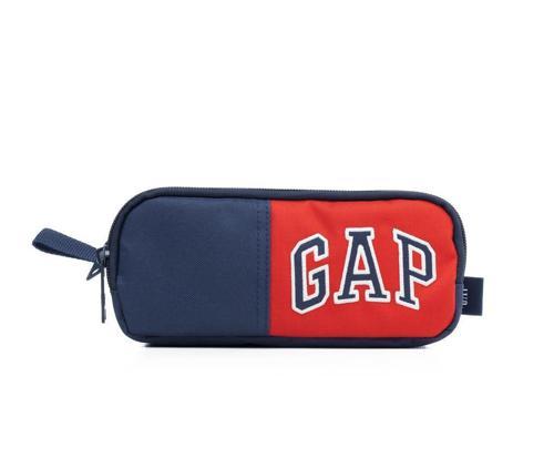 Orijinal Kalem Çantası Çift Bölme Lacivert Kırmızı