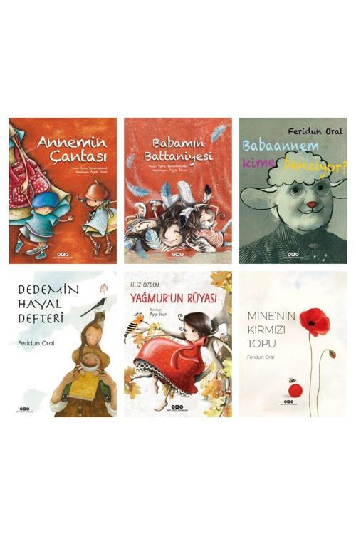 3-8 Yaş Sara Şahinkanat Feridun Oral ve Filiz Özdem'in 6lı Kitap Seti (Karton Kapak)