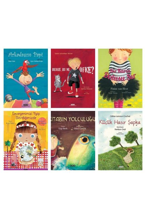 3-8 Yaş Resimli Eğitici 6lı Kitap Seti (Karton Kapak)