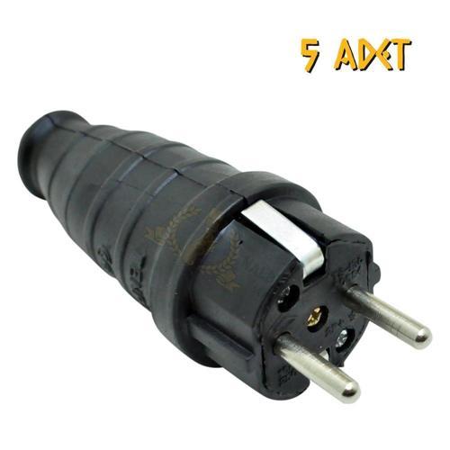 Monofaze Kauçuk Fiş Erkek - 5 Adet