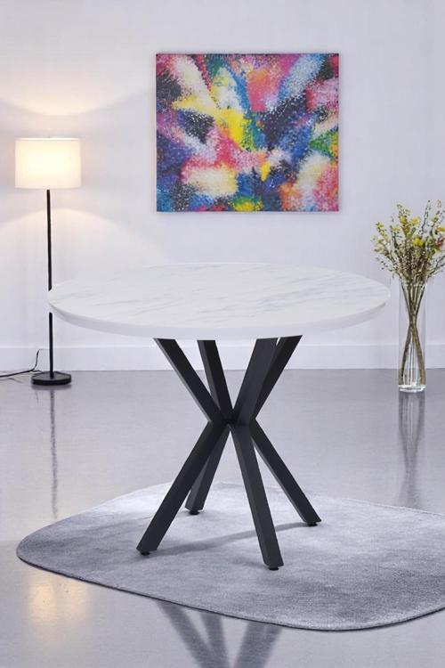 Göksu Yuvarlak Lak Panel Mutfak Masası 100cm