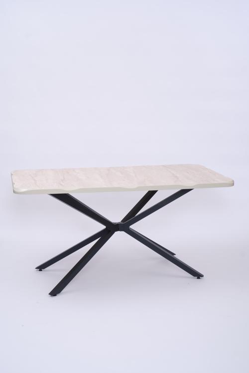 Kütük MDF Boyalı Lak Panel Mutfak Yemek Masası 90x160