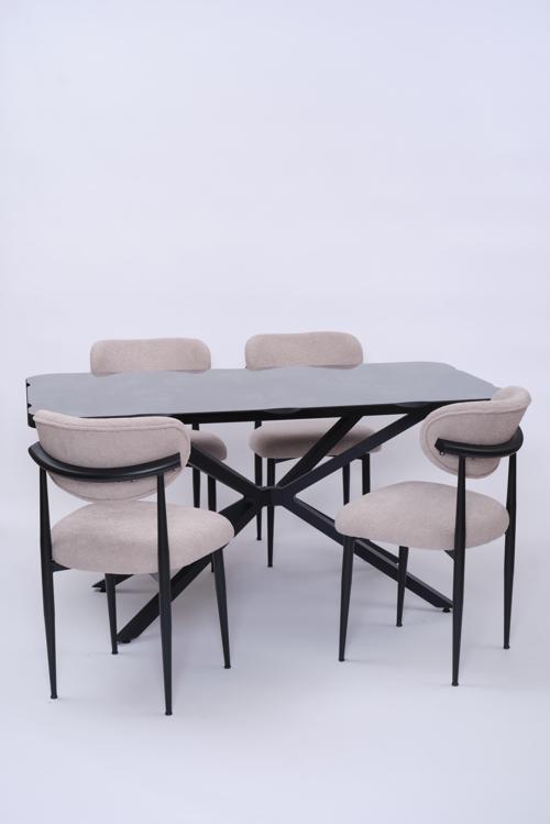 Kütük Polo MDF Mutfak Masa Sandalye Takımı 90x160