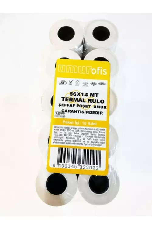 Umur Ofis 56x14 metre Termal Rulo 10'lu Paket - Kısa Boy / ED.Art