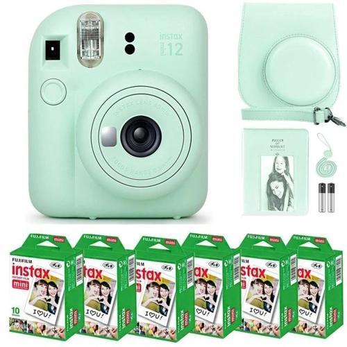 Instax Mini 12 Kamera/Mini Film (60 Sayfa)/Aksesuarlar - Yeşil Mint Green
