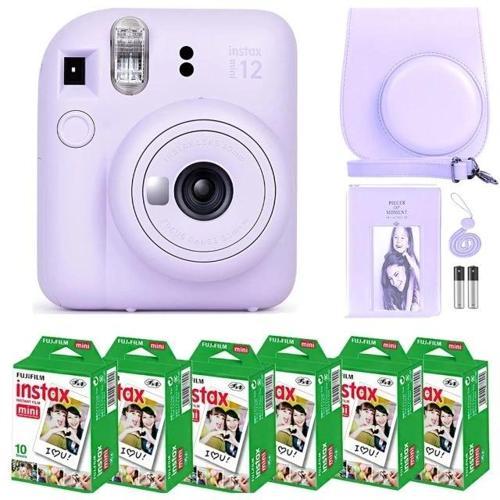 Instax Mini 12 Kamera/Mini Film (60 Sayfa)/Aksesuarlar - Mor Lilac Purple