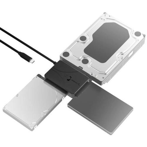 USB SATA Harici Sabit Disk Soğutma Fanlı Lay Düz Yerleştirme İstasyonu Hard Drive Converter