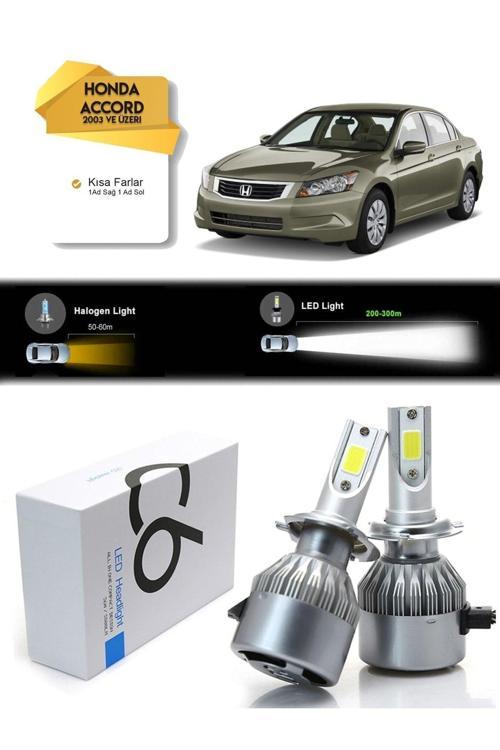 Honda Accord Kısa Far Led Xenon Şimşek Etkili 2003 Ve Üzeri