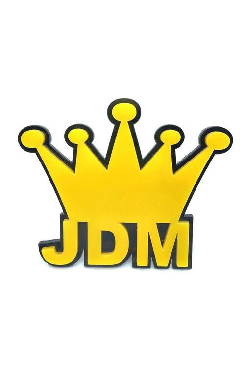 Jdm Kral Tacı Panjur Arması Sarı Siyah