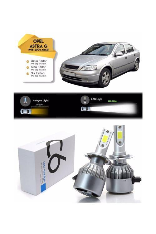 Opel Astra G Uzun Far Kısa Far Sis Farı Şimşek Etkili Led Xenon 1998-2004 Arası
