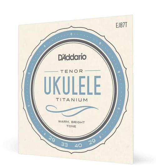 EJ87T UKULELE TEL SETİ, TENOR, TITANIUM, WARM BRIGHT