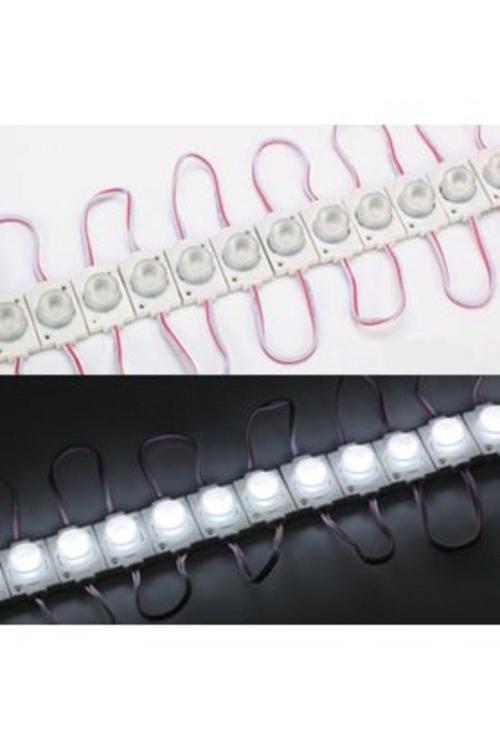 Led Modül Beyaz Tekli Led Mercekli 12V Dc 1,5W İp 65 5 Adet