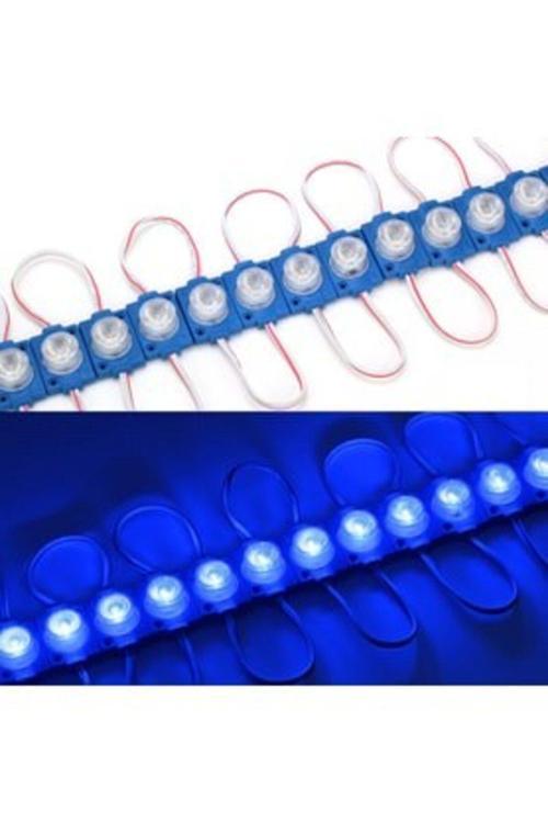 Led Modül Mavi Tekli Led Mercekli 12V Dc 1,5W İp 65 5 Adet