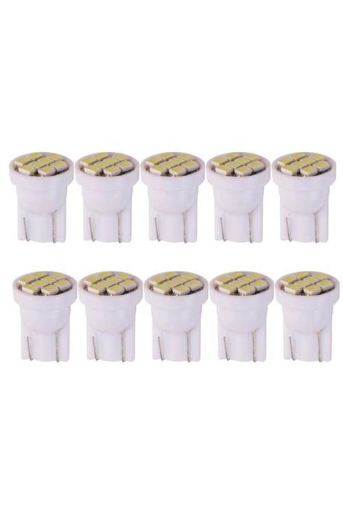 Süper Güçlü Mini T10 Led 8 Ledli 12 Volt Mini T10 Led