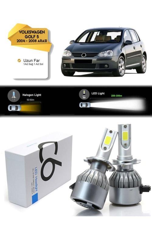 Volkswagen Golf 5 Kısa Far Led Xenon Şimşek Etkili 2004 -2008 Arası