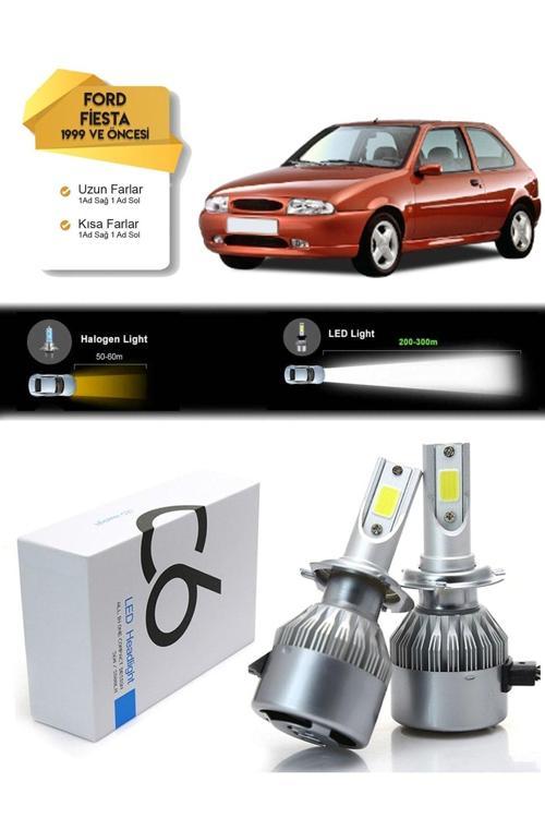 Ford Fiesta Kısa Far Uzun Far Led Xenon Şimşek Etkili 1999 Ve Öncesi