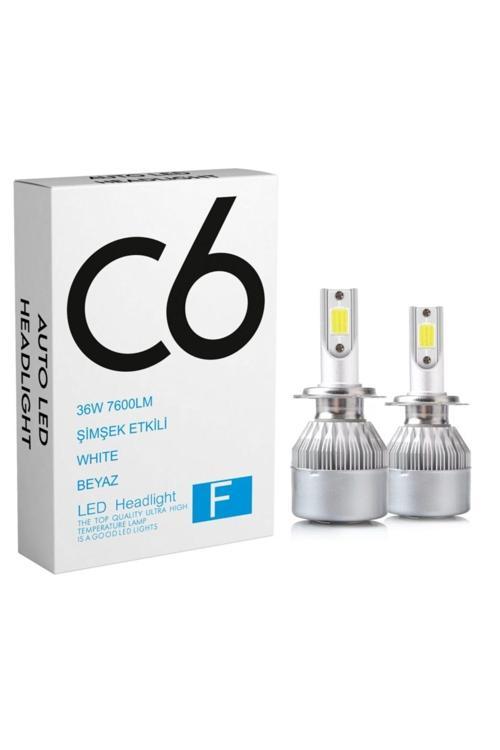 Zenon Hb3-9005 Led Xenon 36W 7600Lm 6500K Far Ampülü Led Işık 2 Adet F-Seri-Gri