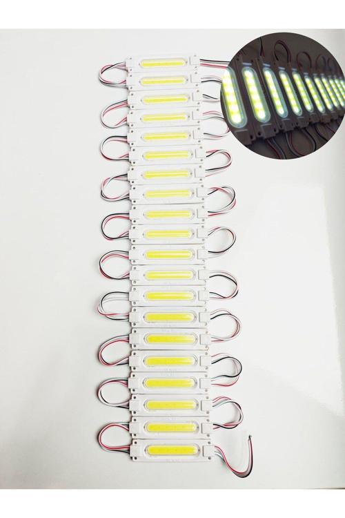 Cob Ledli Su Geçirmez Mercekli Beyaz Neon Parmak Led 20 Adet
