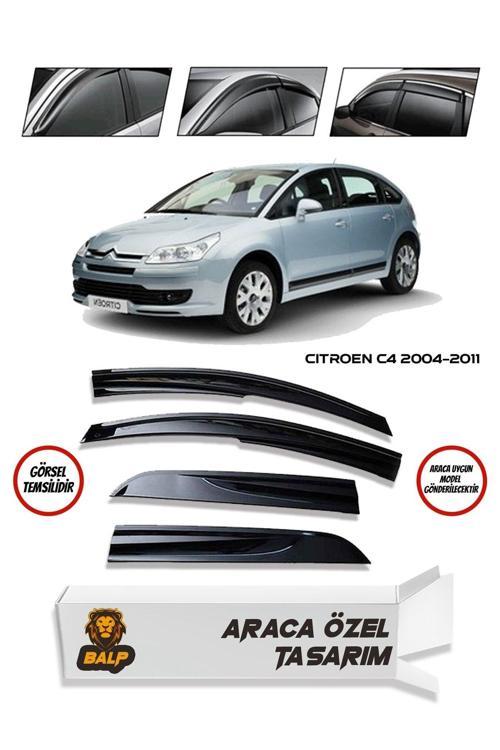 Citroen C4 2004-2011 Uyumlu Arası Cam Rüzgarlığı 4Lü Takım