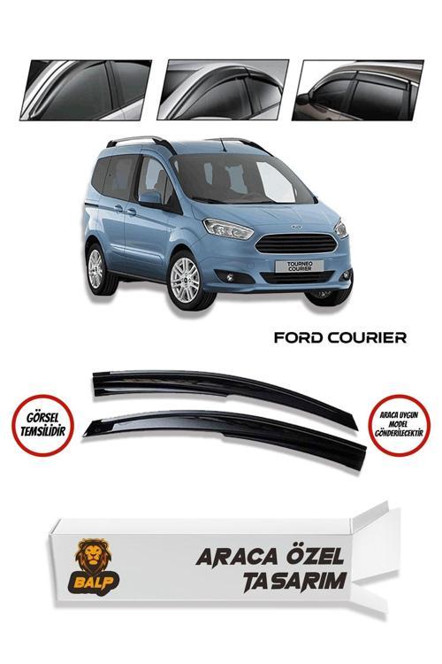 Ford Courier 2'Li Cam Rüzgarlığı Parlak Siyah